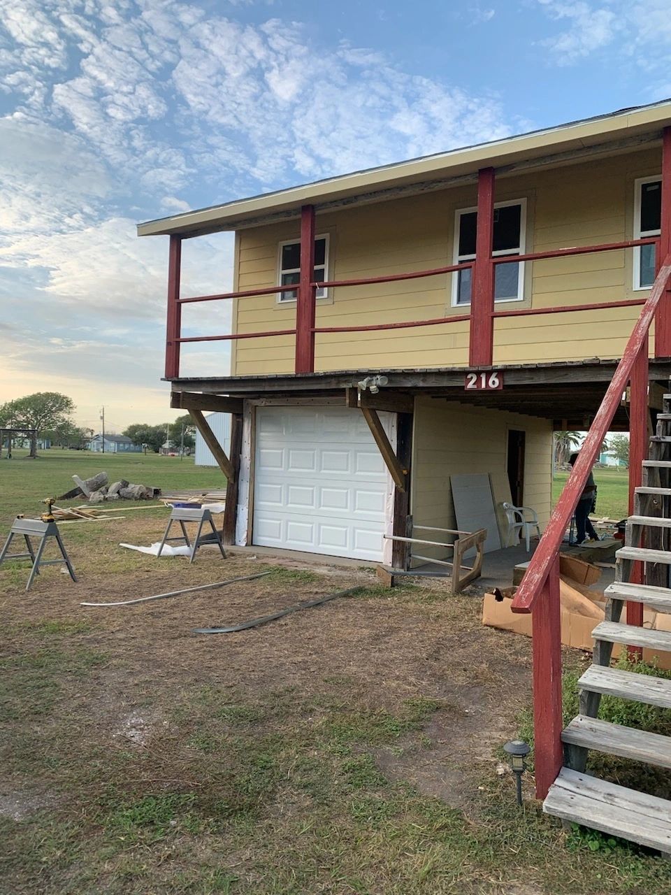 Exterior renovation — wall preparation — Skystone Homes LLC project