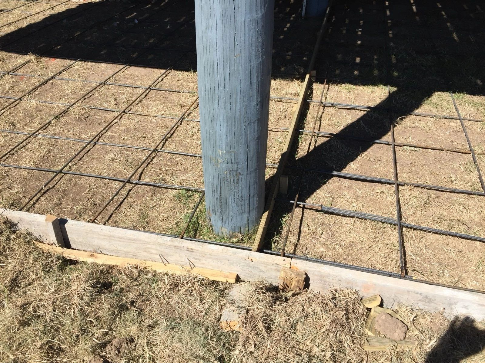 Concrete pour — reinforcement detail — Skystone Homes LLC project