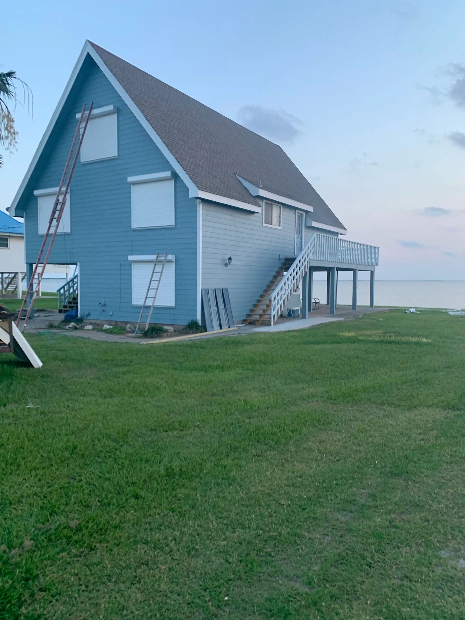 Painted exterior siding — Skystone Homes LLC project