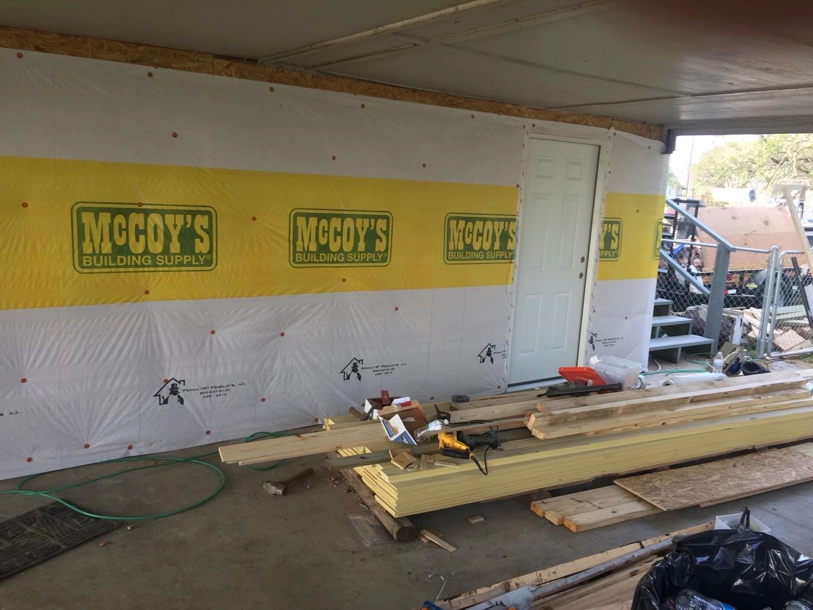 New addition — weather barrier — Skystone Homes LLC project