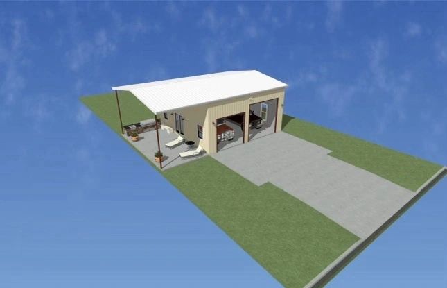 Home exterior concept — porch view — Skystone Homes LLC project