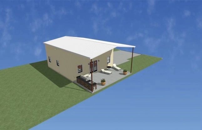 Home exterior concept — side view — Skystone Homes LLC project