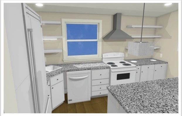 Kitchen remodel concept — cabinet layout — Skystone Homes LLC project