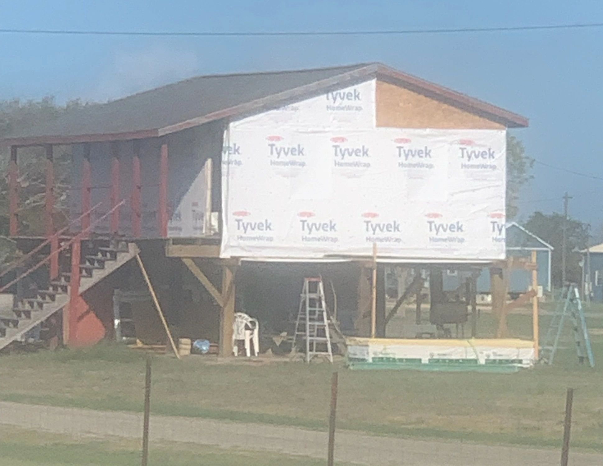 Re-roof project — weather barrier — Skystone Homes LLC project
